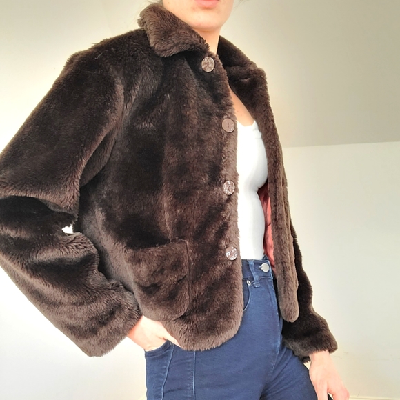 VINTAGE - Faux fur jacket - Picture 5 of 14